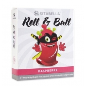 Стимулирующий презерватив-насадка Roll   Ball Raspberry - Sitabella - купить с доставкой в Новороссийске