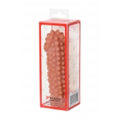 Телесная насадка на фаллос с бугорками KOKOS Extreme Sleeve 10 - 15,8 см. - KOKOS - в Новороссийске купить с доставкой