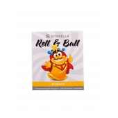 Стимулирующий презерватив-насадка Roll   Ball Banana - Sitabella - купить с доставкой в Новороссийске