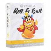 Стимулирующий презерватив-насадка Roll   Ball Banana - Sitabella - купить с доставкой в Новороссийске