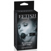 Черный кляп с дырочками Breathable Ball Gag - Pipedream - купить с доставкой в Новороссийске