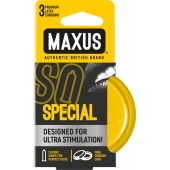 Презервативы с точками и рёбрами в железном кейсе MAXUS Special - 3 шт. - Maxus - купить с доставкой в Новороссийске