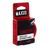 Ультратонкие презервативы в железном кейсе MAXUS Sensitive - 3 шт. - Maxus - купить с доставкой в Новороссийске