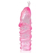 Закрытая рельефная насадка Crystal sleeve snakes в виде змеи с усиками - 14 см. - Erowoman-Eroman - в Новороссийске купить с доставкой