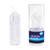 Закрытая рельефная насадка Crystal sleeve с усиками - 12 см. - Erowoman-Eroman - в Новороссийске купить с доставкой