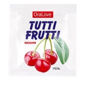 Пробник гель-смазки Tutti-frutti с вишнёвым вкусом - 4 гр. - Биоритм - купить с доставкой в Новороссийске