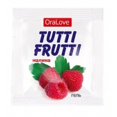 Пробник гель-смазки Tutti-frutti с малиновым вкусом - 4 гр. - Биоритм - купить с доставкой в Новороссийске