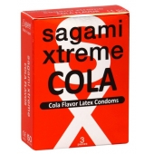 Ароматизированные презервативы Sagami Xtreme COLA - 3 шт. - Sagami - купить с доставкой в Новороссийске