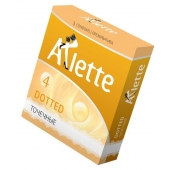 Презервативы Arlette Dotted с точечной текстурой - 3 шт. - Arlette - купить с доставкой в Новороссийске