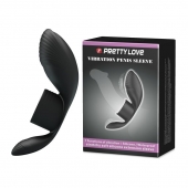 Черное кольцо на пенис с вибрацией Vibration Penis Sleeve - Baile - в Новороссийске купить с доставкой