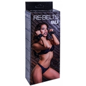 Черные кожаные наручники Naila - Rebelts - купить с доставкой в Новороссийске