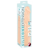 Телесная насадка-удлинитель Silicone Extension - 19 см. - Orion - в Новороссийске купить с доставкой