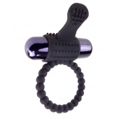 Черное эрекционное виброкольцо Vibrating Silicone Super Ring - Pipedream - в Новороссийске купить с доставкой