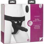 Черный полый вибрострапон Body Extensions BE Aroused - 17,78 см. - Doc Johnson - купить с доставкой в Новороссийске