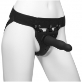 Черный полый вибрострапон Body Extensions BE Aroused - 17,78 см. - Doc Johnson - купить с доставкой в Новороссийске