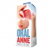 Телесный мастурбатор-ротик с язычком Oral Anne - Blush Novelties - в Новороссийске купить с доставкой
