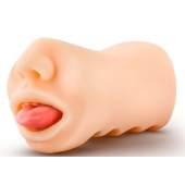 Телесный мастурбатор-ротик с язычком Oral Anne - Blush Novelties - в Новороссийске купить с доставкой