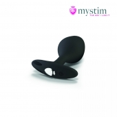 Черная пробка Mystim Rocking Vibe S с возможностью подключения к электростимулятору - 9,7 см. - MyStim - купить с доставкой в Новороссийске