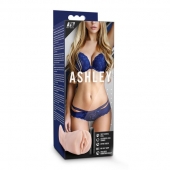Телесный мастурбатор-вагина с вибропулей Ashley - Blush Novelties - в Новороссийске купить с доставкой