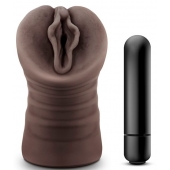 Коричневый мастурбатор-вагина Alexis - Blush Novelties - в Новороссийске купить с доставкой