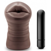 Коричневый мастурбатор-ротик Heather - Blush Novelties - в Новороссийске купить с доставкой