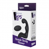Черный вибромассажер простаты REMOTE BOOTY PLEASER - Dream Toys - в Новороссийске купить с доставкой