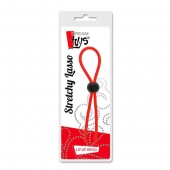 Красное эрекционное лассо с одной бусиной-утяжкой STRETCHY THIN LASSO - Dream Toys - в Новороссийске купить с доставкой