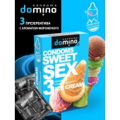 Презервативы для орального секса DOMINO Sweet Sex с ароматом мороженого - 3 шт. - Domino - купить с доставкой в Новороссийске