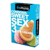 Презервативы для орального секса DOMINO Sweet Sex с ароматом мороженого - 3 шт. - Domino - купить с доставкой в Новороссийске