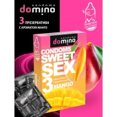 Презервативы для орального секса DOMINO Sweet Sex с ароматом манго - 3 шт. - Domino - купить с доставкой в Новороссийске