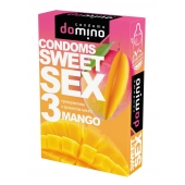 Презервативы для орального секса DOMINO Sweet Sex с ароматом манго - 3 шт. - Domino - купить с доставкой в Новороссийске