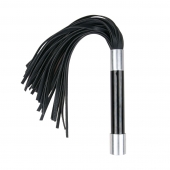 Черная плеть Easytoys Flogger With Metal Grip - 38 см. - Easy toys - купить с доставкой в Новороссийске