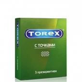 Текстурированные презервативы Torex  С точками  - 3 шт. - Torex - купить с доставкой в Новороссийске