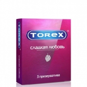 Презервативы Torex  Сладкая любовь  с ароматом клубники - 3 шт. - Torex - купить с доставкой в Новороссийске