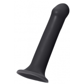 Черный фаллос на присоске Silicone Bendable Dildo XL - 20 см. - Strap-on-me - купить с доставкой в Новороссийске