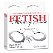 Металлические наручники Beginner s Metal Cuffs - Pipedream - купить с доставкой в Новороссийске
