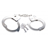Металлические наручники Beginner s Metal Cuffs - Pipedream - купить с доставкой в Новороссийске