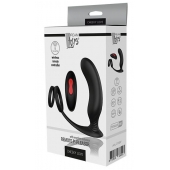 Черный массажер простаты REMOTE P-PLEASER - Dream Toys - в Новороссийске купить с доставкой