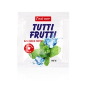 Пробник гель-смазки Tutti-frutti со вкусом мяты - 4 гр. - Биоритм - купить с доставкой в Новороссийске