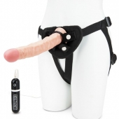 Регулируемые трусики с вибрирующей насадкой - 21 см. - Lux Fetish - купить с доставкой в Новороссийске