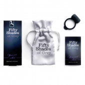 Темно-серое эрекционное кольцо Vibrating Love Ring с вибрацией - Fifty Shades of Grey - в Новороссийске купить с доставкой