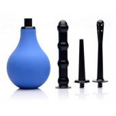Анальный душ с 3 насадками Premium One-way Valve Anal Douche Set - XR Brands - купить с доставкой в Новороссийске