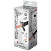 Пояс-трусики с насадкой Glamour Silver - 15,5 см. - LOVETOY (А-Полимер) - купить с доставкой в Новороссийске