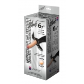 Пояс-трусики с насадкой Glamour - 17 см. - LOVETOY (А-Полимер) - купить с доставкой в Новороссийске