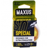 Презервативы с точками и рёбрами в пластиковом кейсе MAXUS Special - 3 шт. - Maxus - купить с доставкой в Новороссийске