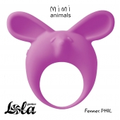 Фиолетовое эрекционное кольцо Fennec Phil - Lola Games - в Новороссийске купить с доставкой