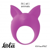 Фиолетовое эрекционное кольцо Kitten Kyle - Lola Games - в Новороссийске купить с доставкой