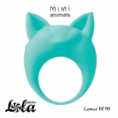 Зеленое эрекционное кольцо Lemur Remi - Lola Games - в Новороссийске купить с доставкой