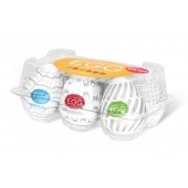 Набор из 6 мастурбаторов Tenga EGG Easy Beat с различным рельефом - Tenga - в Новороссийске купить с доставкой