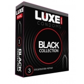 Черные презервативы LUXE Royal Black Collection - 3 шт. - Luxe - купить с доставкой в Новороссийске